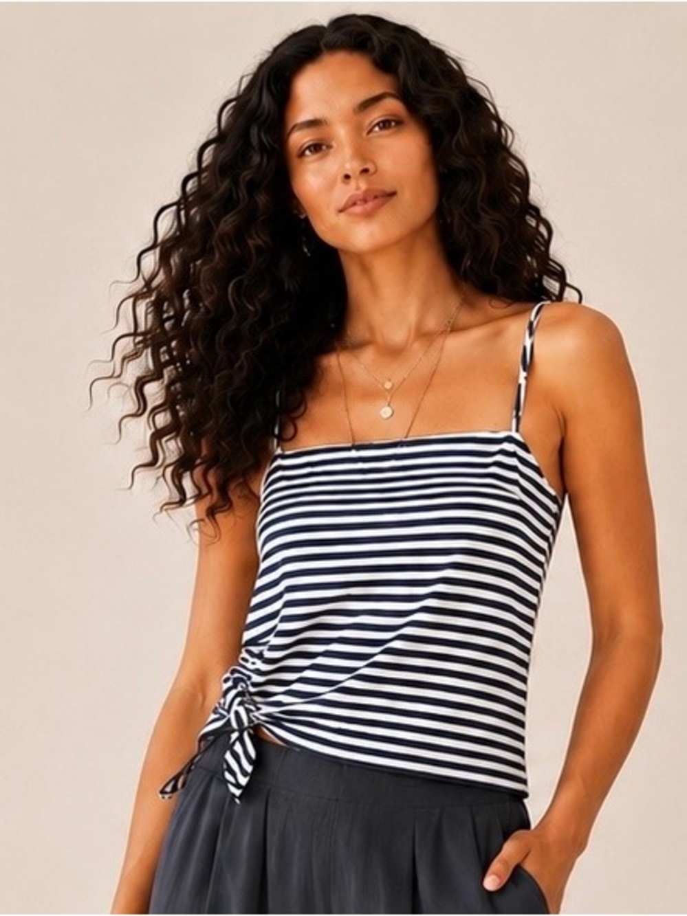 Classic nautical style with a flattering, easy-to-wear silhouette. Midnight navy